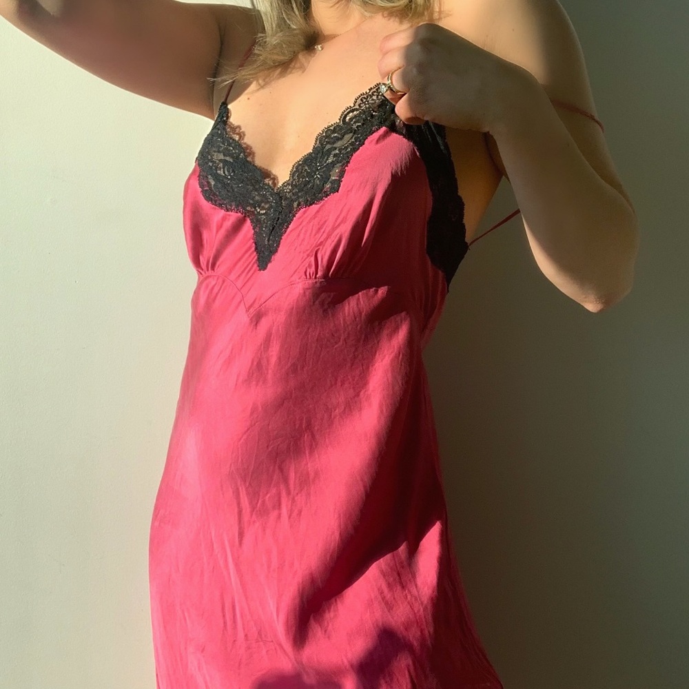Vintage Y2K Victoria’s Secret Silk Slip Dress M - Picture 6 of 8